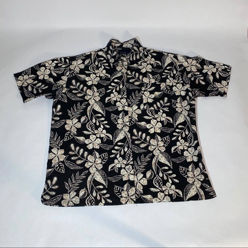 Floral button down short sleeve shirt